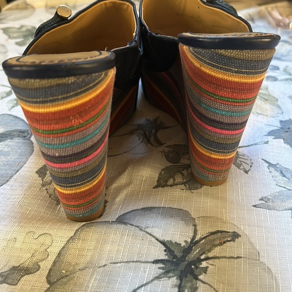 Nine‎ West navy blue wedge size 8 - Picture 5 of 8